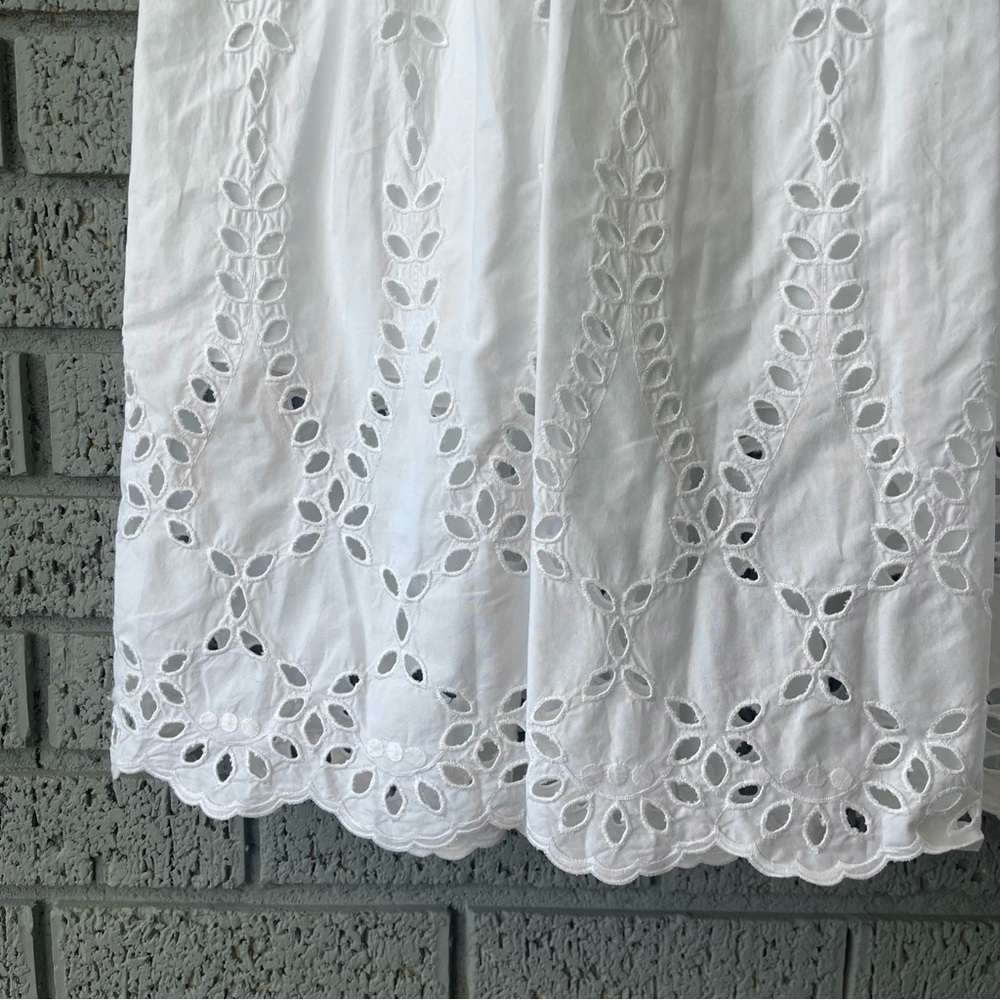 Frank & Eileen Grace Eyelet Midi Dress White Size XS $598 - Picture 6 of 7